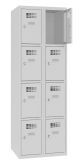 Metalowa szafa ze schowkami dla 8 osób, osobne zamki SUS 324 W 