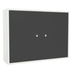 Grafitowa szafka narzędziowa warsztatowa zamykana SZW 080