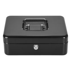 Czarna zamykana kaseta na pieniądze z przegródkami Cashbox 5025 Czarna zamykana kaseta na pieniądze z przegródkami Cashbox 5025