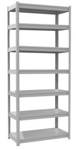 Regał magazynowy metalowy na wcisk RMM 320 MALOW stabilny gł.35cm