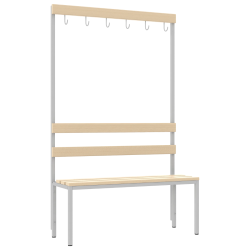 Ławka szatniowa z wieszakami ŁSZ 1 - 100 cm Ławka szatniowa z wieszakami ŁSZ 1 - 100 cm