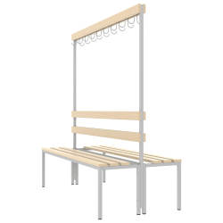 Ławka z haczykami ŁSZ 2A do szatni dla uczniów 150 cm Ławka z haczykami ŁSZ 2A do szatni dla uczniów 150 cm