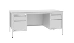 Metalowe biurko lekarskie BIM 052 z konterekami na format a4