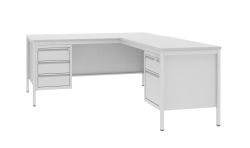 Metalowe biurko lekarskie BIM 071 z dostawką