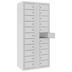 Szafka odzieżowa BHP z 22 skrytkami na czystą i brudną odzież MKB 2 Szafka odzieżowa BHP z 22 skrytkami na czystą i brudną odzież MKB 2
