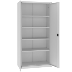 Metalowa szafa aktowa do biura z 4 półkami przestawnymi RODO SBM 203 M LX - 100cm szer. Metalowa szafa aktowa do biura z 4 półkami przestawnymi RODO SBM 203 M LX - 100cm szer.