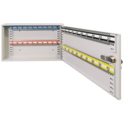 Metalowa szafka na 40 kluczy z ruchomymi haczykami SKR 40