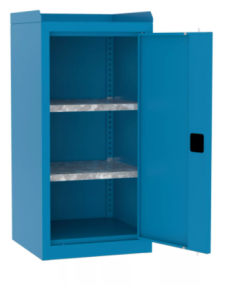 Metalowa szafa warsztatowa SMD 515/3 2 półki ocynk + rant boczny