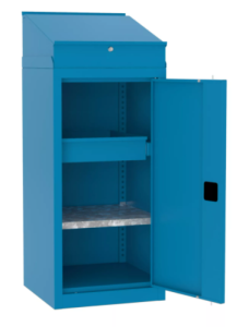 Metalowa szafa warsztatowa SMD 515/5 z pulpitem