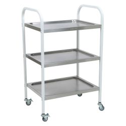 Stolik zabiegowy medyczny z 3 półkami ze stali nierdzewnej Promet MD SP 3N Stolik zabiegowy medyczny z 3 półkami ze stali nierdzewnej Promet MD SP 3N