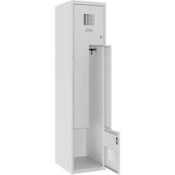 Metalowa szafa na odzież SUL 41 W st dla 2 osób szerokość 400mm Metalowa szafa na odzież SUL 41 W st dla 2 osób szerokość 400mm