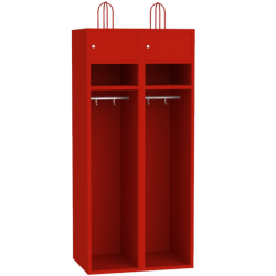 Metalowa szafa strażacka dla remiz Sus 42 - 80 cm skrytek 2 Metalowa szafa strażacka dla remiz Sus 42 - 80 cm skrytek 2