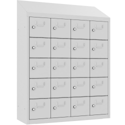 Metalowa szafka skrytkowa śniadaniowa z 20 skrytkami SUS 245 W