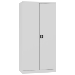 Szara metalowa szafa warsztatowa z pojemnikami na narzędzia SWM 205 