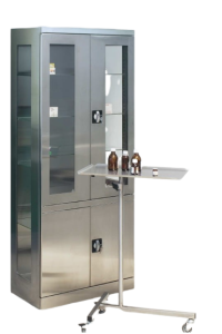 Szafka medyczna ze stali nierdzewnej SMLN 114