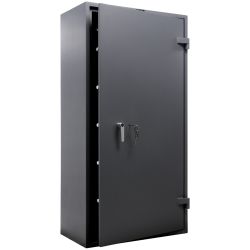 Sejf na broń długą z 5 uchwytami i zamkiem kluczowym Valberg ASG Combi w kolorze grafitowym