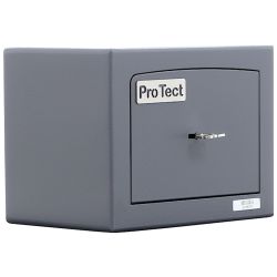 Sejf domowy na pieniądze z zamkiem kluczowym klasa I Valberg ASK 20 w kolorze grafitowym