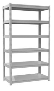 Regał magazynowy metalowy na wcisk RMM 318 MALOW stabilny gł.35cm