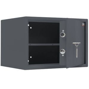 Sejf S1 na broń w kolorze grafitowym z zamkiem kluczowym Valberg Arsenal 30