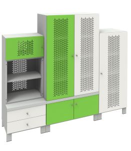 Metalowy zestaw mebli młodzieżowy Fusion 3 Malow