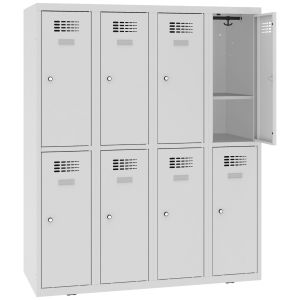 Szafka metalowa do szatni szkolnej dla dzieci MSUS 342 S z półką