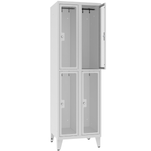 Szafki metalowe drzwi pleksi