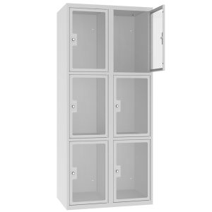 Szafka metalowa skytkowa z pleksi MSUS 423