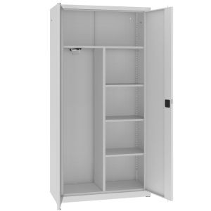 METALOWA SZAFA AKTOWA NA SEGREGATORY Z PRZEDZIAŁEM NA ODZIEŻ SBM 206 M LX- 100cm. meble metalowe do gabinetu