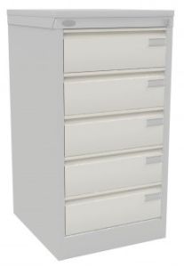 Metalowa szafka na cd-romy z pięcioma szufladami Scd 35