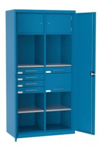 Szafa warsztatowa metalowa 2 skarbczyki 6 szuflad SL 164.18