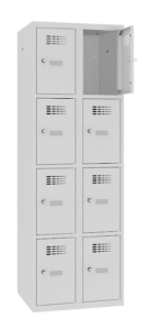 Szafka ze skrytkami dla uczniów SMS 324 - 8 schowków