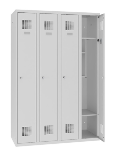 Poczwórna szafka szkolna na książki i ubrania SMS 340 ST