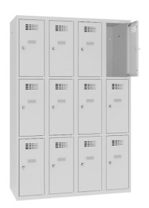 Pojemna szafka szkolna 12 skrytek dla uczniów SMS 343