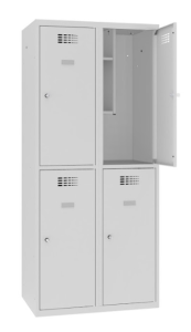 Szafa z boxem na książki i wieszakami na ubrania SMS 422