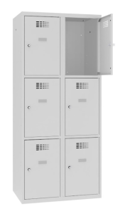 Szafka skrytkowa do szkoły - 6 prywatnych skrytek - SMS 423