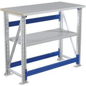 Stół warsztatowy 100 cm z półką Valberg Master 101