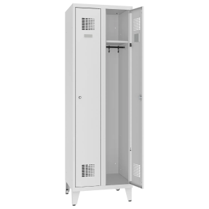 SUM 321 W Podwójna szafa socjalna BHP z nóżkami 