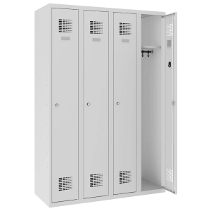 Szafa poczwórna metalowa z zamkiem kluczowym