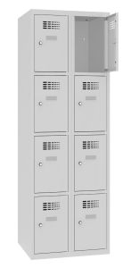 Metalowa szafa ze schowkami dla 8 osób, osobne zamki SUS 324 W 