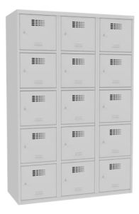 Sus 435 W ST Szafa szkolna na książki dla 15 uczniów 15 skrytek