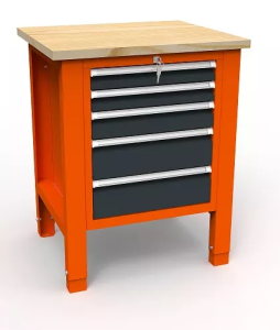 Stół do warsztatu SWT 07/05 JEDYNKA blat 300 kg szuflady na zamek