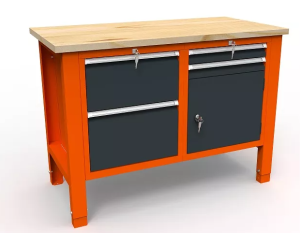 Stół warsztatowy na narzędzia SWT 12/06 DWÓJKA blat 450 kg 1245mm