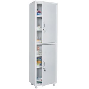 Szafka medyczna z zamkiem na klucz MD 1 1657 SS