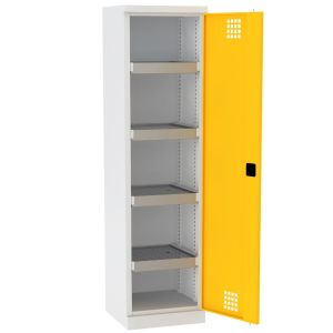 Szafka warsztatowa na akumulatory, chemikalia, farby i oleje z półko wanienkami UWS 505