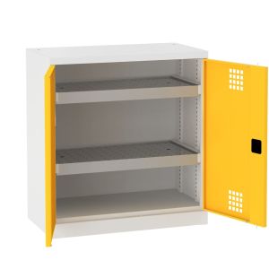 Szafka na chemikalia do garażu z półko wanienkami UWS 915 