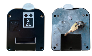 Zamek z systemem na monetę 2786 prawy