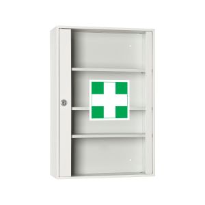 Przeszklona apteczka z 3 półkami Leomar AP 3/S