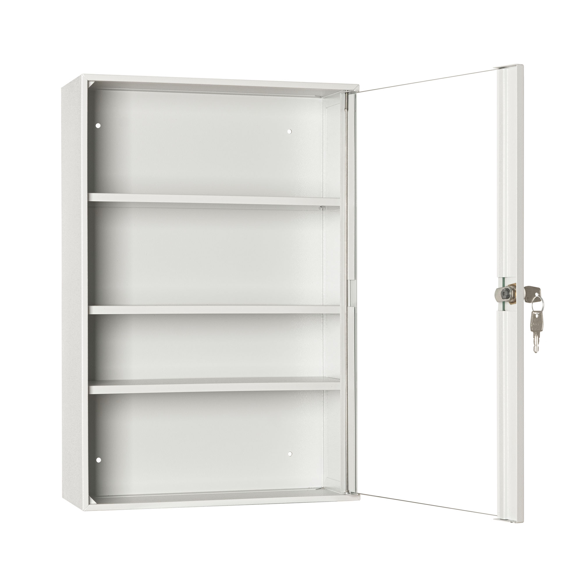 Duża apteczka przeszklona z półkami Leomar AP3/S