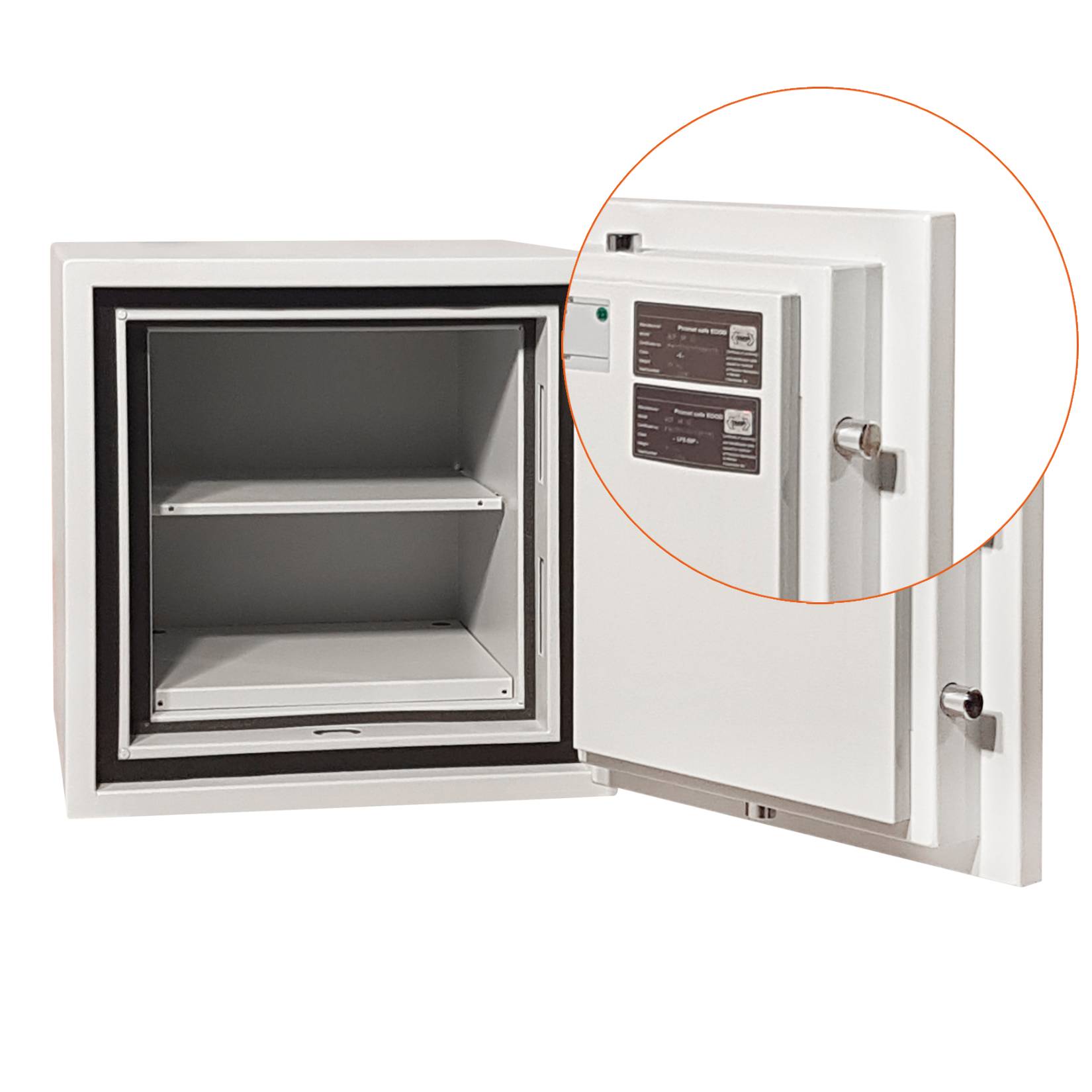 Grubość blachy i drzwi w sejfie Valberg ASF 46 z zamkiem elektronicznym klasy B