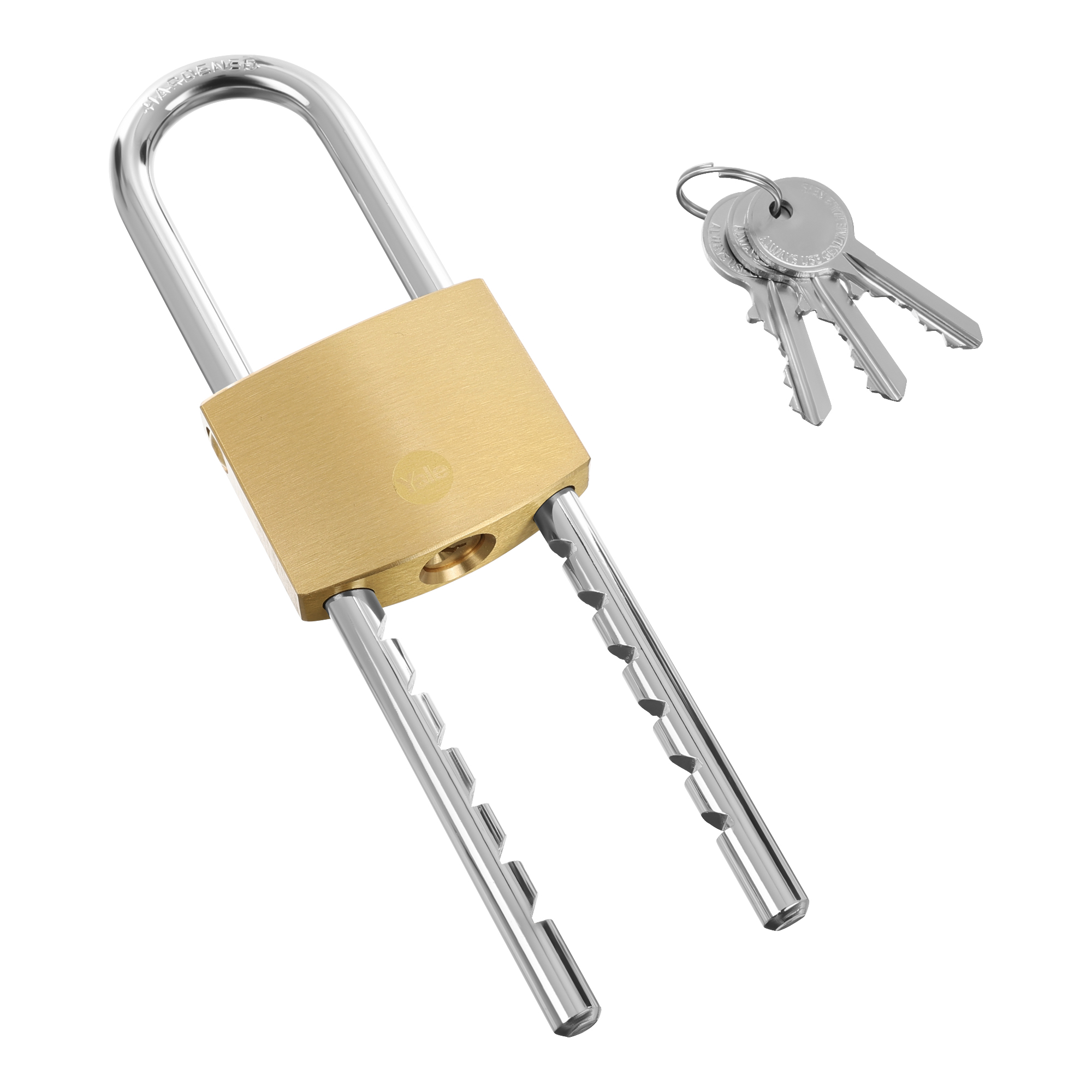 Zawartość kłódki nierdzewnej z długim pałąkiem Yale Y110B/50/155/1